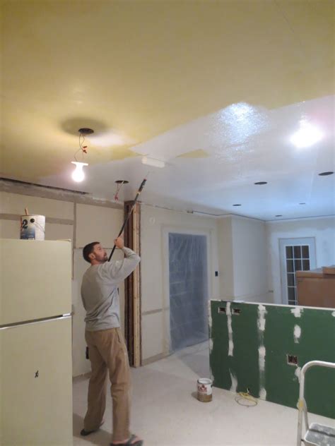 Well today and dozens of colorful ceilings later, i'm going to go into detail about your color options if you're thinking about painting your ceiling. Life of the Lorenzens: Kitchen: Ceiling paint