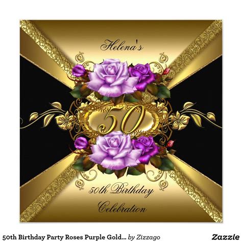 Floral border design wallpaper flower backgrounds wedding invitation background wedding invitations free watercolor flowers framed wallpaper invitation background flower background wallpaper. 50th Birthday Party Roses Purple Gold Black Invitation ...