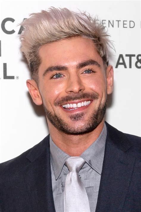 The Selective Collection Of The Best Zac Efron Haircut Styles Platinum Blonde Hair Men