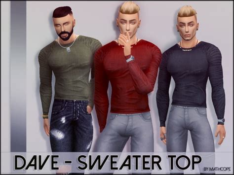 Dave Sweater Top By Mathcope At Sims 4 Studio Sims 4 Updates
