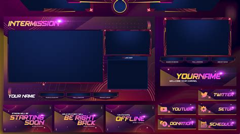 Twitch Overlay Template Free Website Templates Streaming Overlays