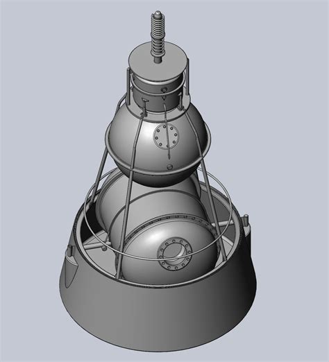Sputnik 2 Laika Capsule Cutaway And Assembly Printable Model 3d Model