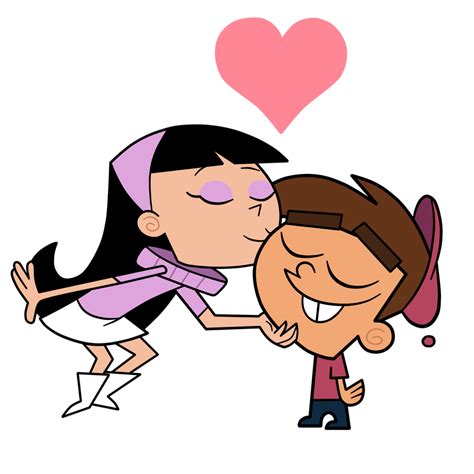 The Fairly Oddparents Trixie Kissing Timmy By Terrance Hearts Art On