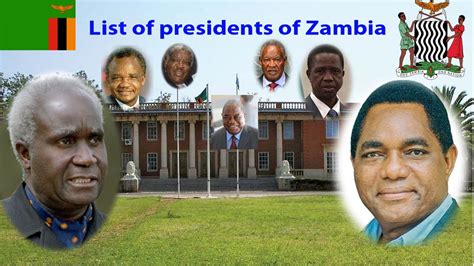 List Of Presidents Of Zambia Youtube