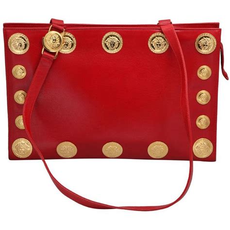 Gianni Versace Couture Red Large Tote Bag With Medusas At Stdibs Liked