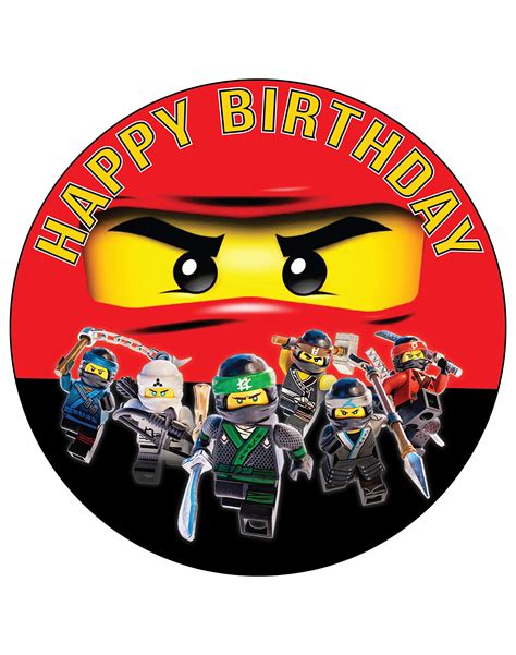 Buy 75 Inch Edible Cake Toppers Ninjago Themed Birthday Party