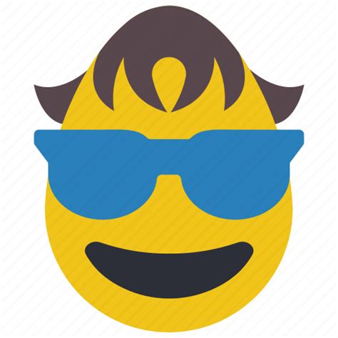 Boy Cool Emojis Glasses Shades Sun Glasses Icon Download On
