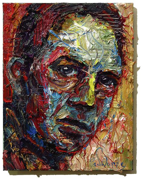 Buy Original Man Face Art Abstract Portrait Oil Painting For Sale Large