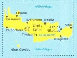Kreta Nr 244 Mapa Turystyczna 1 140 000 Mapy I Atlasy Turystyczne
