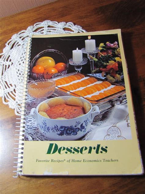 Vintage Cookbook Desserts Favorite Recipes Of Home Economics