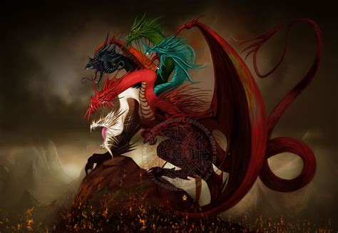 Tiamat Dragon Pictures Fantasy Art War Dragons