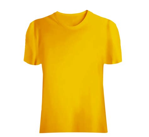 Free Yellow T Shirt 21104401 Png With Transparent Background