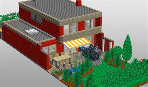 Die wände bestehen aus ineinander gesteckten holzmodulen, die alle zusammen das dach des hauses tragen. Unser Haus aus LEGO - mielke.de