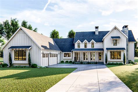 A wraparound porch on the front adds detail to the elevation and provides a place to hangout and enjoy. Plan 62544DJ: Modern 4 Bedroom Farmhouse Plan | Modern ...