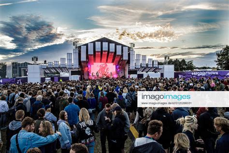 Roskilde Festival Festival Goers Attend One Of Many Concerts At The