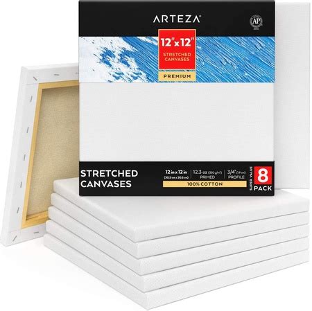 Stretched Canvas Premium X Pack Of Arteza