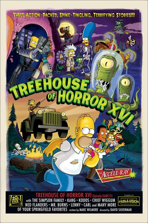 The Simpsons Treehouse Of Horror Xvi Promotional Artwork 2005 Futurama The Simpsons Tv