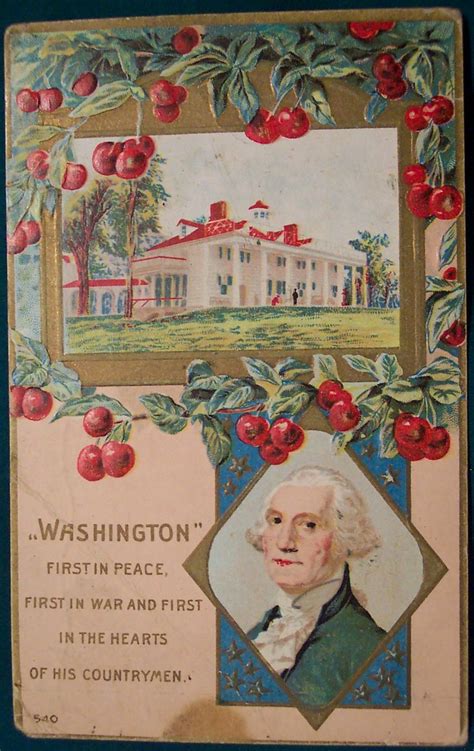 Presidents Day Postcard Vintage George Washington Postcar Flickr