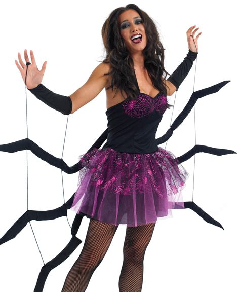 Black Widow Spider Ladies Halloween Fancy Dress Animal Insect Costume