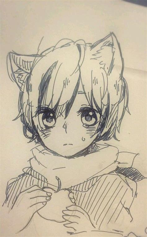 Pin by Safia on Dessin | Anime drawings boy, Anime sketch ... Anime boy sketches in pencil.