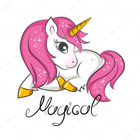 Cute Magical Unicorn — Stock Vector © Sivanova 166232566