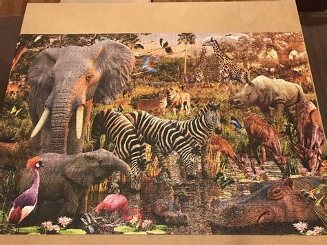 Ravensburg 3000 Piece Puzzle One Piece Missing On The Leg Of