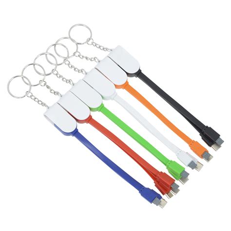 4imprintca Rotate Charging Cable Keychain C142562