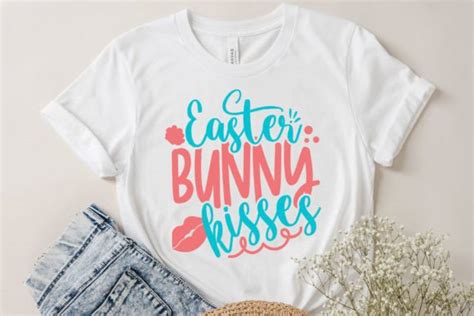 Easter Bunny Kisses Funny Svg Cut File Graphic By Microminstock1