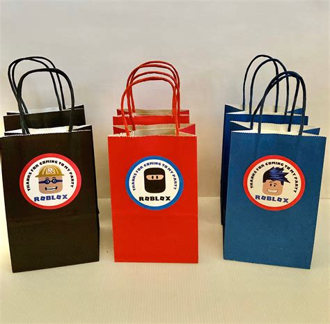 Roblox Inspired Goodie Bags Set Of 6 Etsy