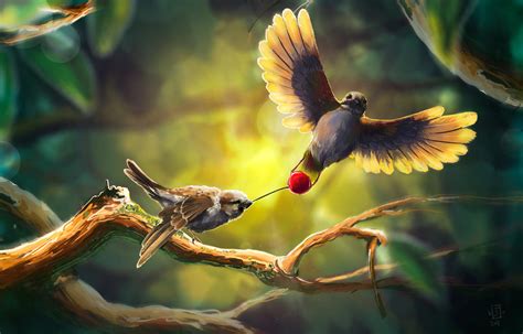 Birds Fighting By J Vidanova On Deviantart