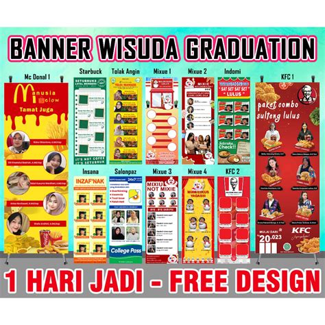 Jual Custom Banner Wisuda Desain Banner Wisuda Cetak Banner Wisuda