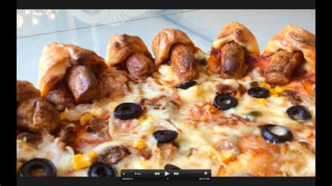 Sausages Stuffed Crust Pizza Youtube