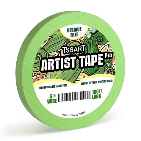 Tssart Repositionable Artist Tape Pro For Paper Low Tack