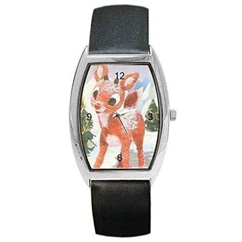 Christmas Rudolph The Red Nosed Reindeer Womens Or Girl Barrel Watch