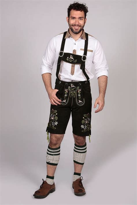 Mens Clothing Men Authentic Suede Leather German Lederhosen