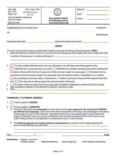 Ky Aoc 496 Fill Out And Sign Online Dochub