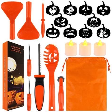 Buy Hansgo Pumpkin Carving Kit For Kids 22pcs Easy Halloween Pumpkin