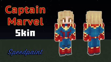 Making A Skin Of Captain Marvel Minecraft Skin Speedpaint Download