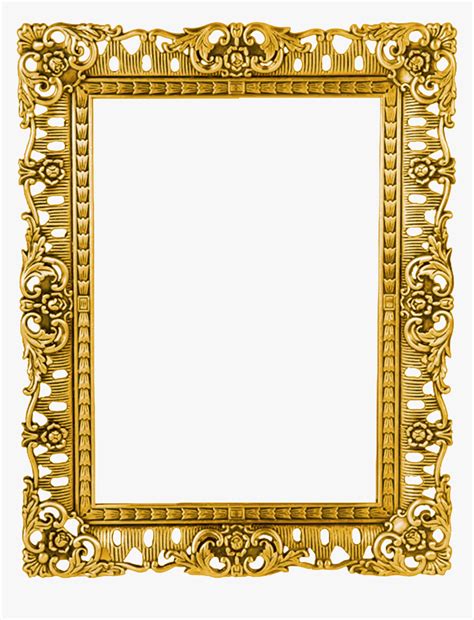 Ornate Picture Frame Png Transparent Gold Picture Frames Png Download Transparent Png Image