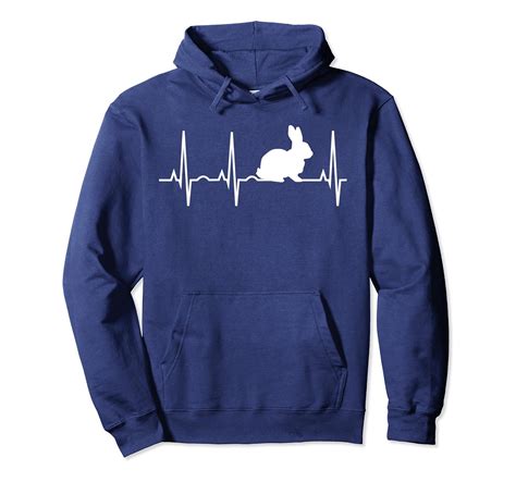 Rabbit Hoodie Bunny Rabbit Heartbeat Hooded Sweatshirt T Ln Lntee