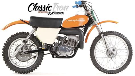 Fer Motocross Classique 1975 Harley Davidson Mx 250 Motocross