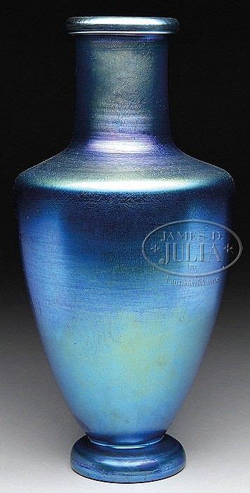 Sold Price: TIFFANY BLUE FAVRILE VASE. - June 4, 0114 10:00 AM EDT