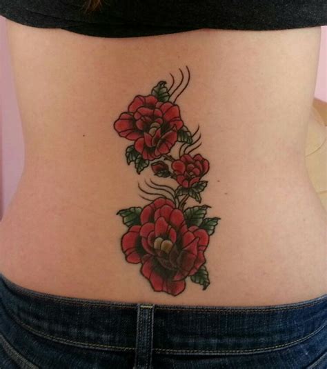 Lower Back Tattoo Bottom Flower A Cover Up Flower Tattoo Cover Up