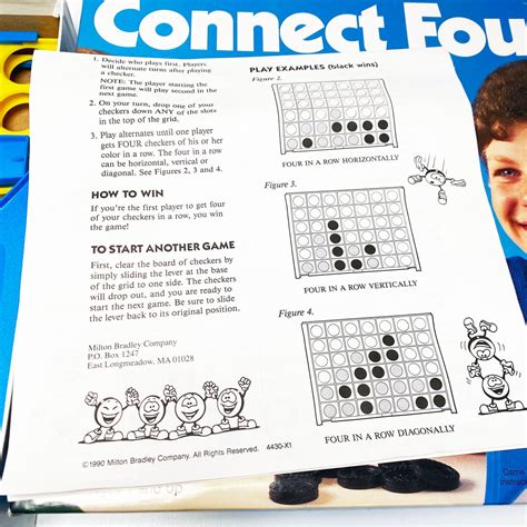 Vintage Connect Four Board Game Milton Bradley 1990 100 Etsy