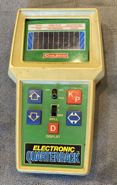 70s Vintage Coleco Electronic Quarterback Football Handheld Game Works