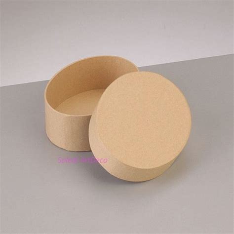 boite ovale haute dimension 10 5x7 5cm x haut 6cm avec couvercle en carton à décorer