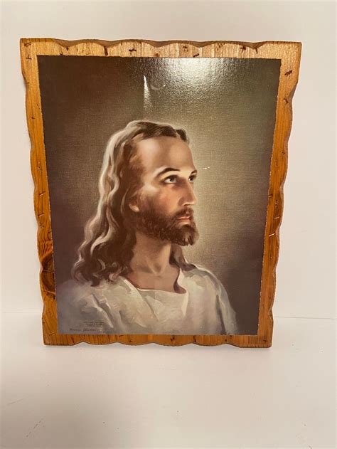 Vintage Warner Sallman 1940 Litho Print Of Our Lord Jesus On Etsy