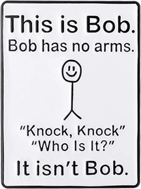 this is bob bob has no arms enamel pin graffiti pin badges brooches lapel funny metal enamel