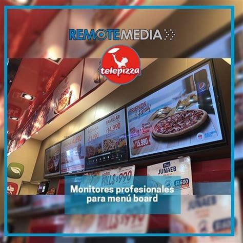 Menu Board Cartelería Digital Lg En Telepizza Remote Media
