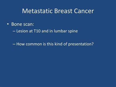 Ppt Metastatic Breast Cancer Powerpoint Presentation Free Download